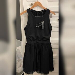 Club L Elegant Black Sleeveless Dress